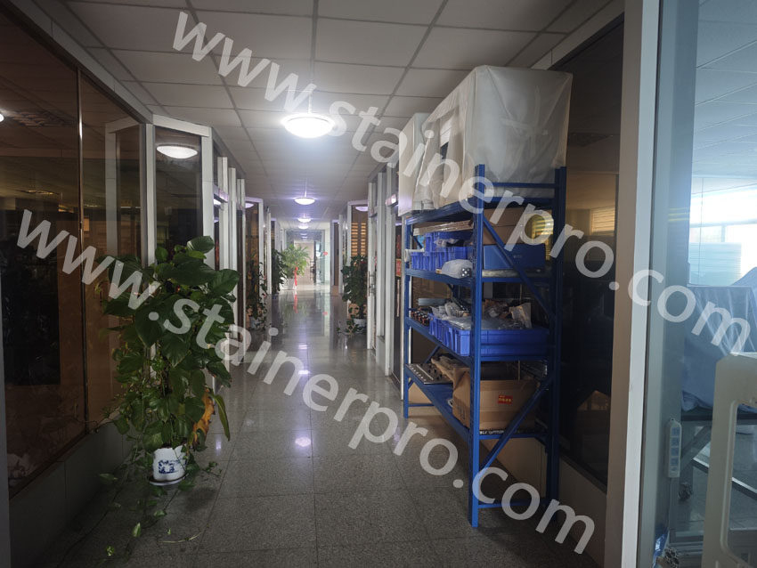 Corridor inside our company lobby area