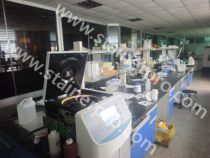 Sample processing and testing zone for product validation